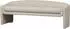 Woood BePureHome Essbank Retro Esstischbank Polsterbank Zone Beige 160