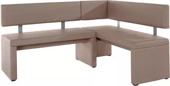 Home Affaire Eckbank Charissa in 3 Gr&ouml;&szlig;en verschiedene Qualit&auml;ten schlamm 170 cm x 90 cm x 140 cm