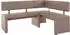 Home Affaire Eckbank Charissa in 3 Größen verschiedene Qualitäten schlamm 170 cm x 90 cm x 140 cm