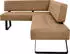K+W Komfort & Wohnen Eckbank Spider II Sitzsteppung bequem durch Sandwichbauweise 2 Stellmaße cognac 71 165 cm x 88 cm x 195 cm