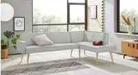 exxpo - sofa fashion Eckbank "Lungo, moderne Kedernaht, bequem und elegant,...
