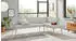 exxpo Eckbank Lungo moderne Kedernaht bequem und elegant hoher Holzfuß hochwertige Detailverarbeitung frei im Raum stellbar beige melange beige melange