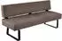 K+W Komfort & Wohnen Spider II Polsterbank 192cm, Steppung, Metallkufe schwarz, Coffee/Schwarz (13976628-0)