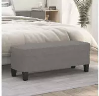 vidaXL Sitzbank Dunkelgrau 100x35x41 cm Stoff