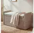 MCW Genua Sitzbank mit Stauraum, Rattan, Kissen, 88cm, kubugrau (Genua)
