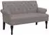 vidaXL Sitzbank mit Rückenlehne Stoff Taupe 120x62x75,5cm (372125)
