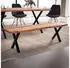 Wohnling Esszimmerbank Akazie Massivholz Baumkante 180x40x45,5cm (WL7.300)
