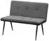 HTI-Living Joschka Polsterbank 2-Sitzer Anthrazit/Grau (2222195)