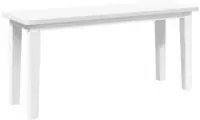 vidaXL Bank 90 cm Wei&szlig; Massivholz Gummibaum