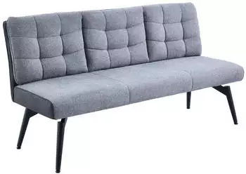 Hela Tomar-B Sitzbank mit R&uuml;cken Dunkelgrau / Anthrazit 180x93x70cm