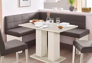 Massivline&More Eckbank Anna 2 Breite 169 cm | Holzwerkstoff | Kunstleder Lotos