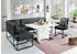 exxpo Eckbank Affogato bequem und elegant hochwertige Detailverarbeitung Frei im Raum stellbar schwarz schwarz