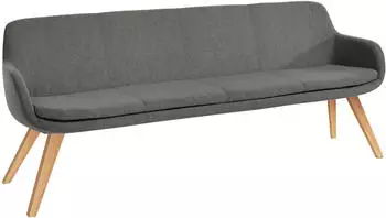 Musterring Tavia Essbank 200cm Grau, Eiche Bianco Massiv, 100% PES (11379332-0)