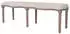 vidaXL Bank Leinen Massivholz 150x40x48 cm Cremeweiß - 245361