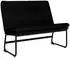 vidaXL Sitzbank Schwarz 100x75x76 cm Stoff