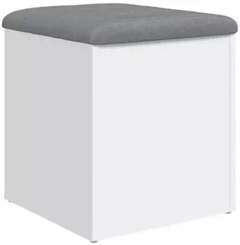 vidaXL Sitzbank mit Stauraum Wei&szlig; 42x42x45 cm Holzwerkstoff (835033)