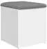 vidaXL Sitzbank mit Stauraum Weiß 42x42x45 cm Holzwerkstoff (835033)