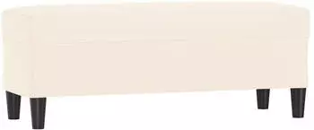 vidaXL Sitzbank Creme 100x35x41 cm Samt (349429)