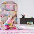 Relaxdays Sitzbank mit Trenngitt braun