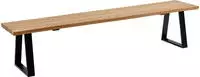 massivline&more Sitzbank "Oviedo 4" modernes Design, Gestell aus massivem Metall