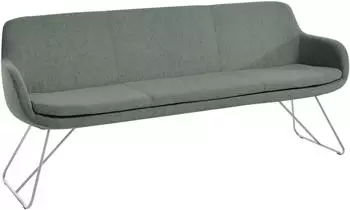 Musterring Essbank Tavia Schlittengestell in drei Ausf&uuml;hrungen Breite 180 200 oder 220 cm aqua Edelstahl aqua 180 cm x 87 cm x 66 cm