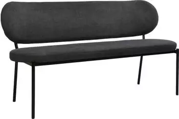 byLIVING Bank JERSEY Breite 160 cm dunkelgrau