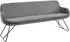 Musterring Tavia Essbank Schlittengestell 180cm Grau/Schwarz 100% PES (14957558-0)