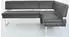 K+W Komfort & Wohnen Eckbank Silber (Zinn 88), 199x89x158cm, langer Schenkel links/rechts (15489803-0)