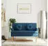 vidaXL Sitzbank mit Kissen Blau 113x64,5x75,5cm Stoff (372136)