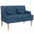 vidaXL Sitzbank mit Kissen Blau 113x64,5x75,5cm Stoff (372136)