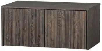 Woood New Gravure Bunkbench Truhenbank Holzwerkstoff Espresso 88cm (78104369-0)
