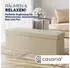 Casaria Sitzbank mit Stauraum, faltbar, gepolstert, Leinen-Optik, Beige, 115x40x40cm, 130L (109842)