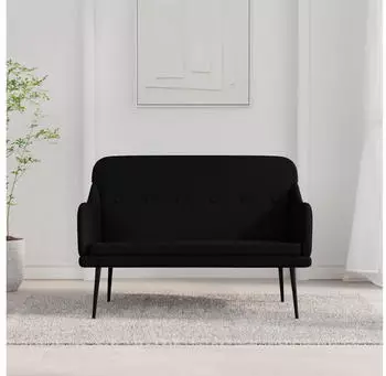 vidaXL Sitzbank Schwarz 110x76x80 cm Stoff