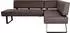 K+W Komfort & Wohnen Eckbank Spider II Sitzsteppung bequem durch Sandwichbauweise 2 Stellmaße darkbrown 79 195 cm x 88 cm x 165 cm