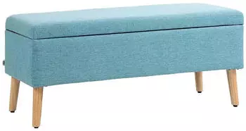 HomCom Sitzbank 110x39x45cm blau