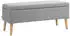HomCom Sitzbank 110x39x45cm grau