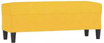 vidaXL Sitzbank Hellgelb 100x35x41cm Stoff (349412)