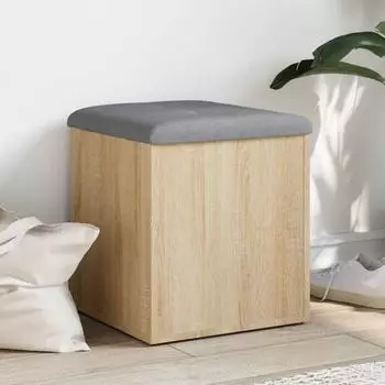 vidaXL Aufbewahrungsbank Sonoma-Eiche 42x42x45cm Holzwerkstoff (835035)