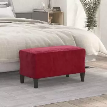 vidaXL Sitzbank Samt Weinrot 70x35x41cm (349401)