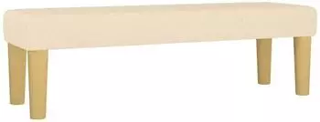 vidaXL Sitzbank Stoff, creme, 100x30x30cm (346657)