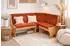 Moebel Direkt Online Truheneckbank 165x125cm Buche-Nachbildung/Rot (032-F.3269.BUROT)