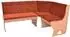Moebel Direkt Online Truheneckbank 165x125cm Buche-Nachbildung/Rot (032-F.3269.BUROT)