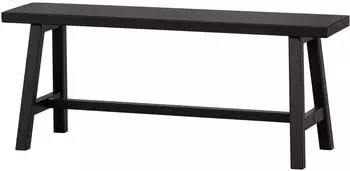 Livetastic Imma Sitzbank Kiefer massiv, Schwarz, 110x45x35cm (001883037401)