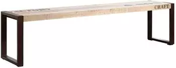 Massivmoebel24 Factory Sitzbank Mangoholz massiv 180x45x40cm (09-128-559-0114)