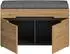 xonox.home Canu Sitzbank mit Sitzkissen Basalt grau / Artisan, 80x45x37cm (X4CE1632)