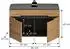 xonox.home Canu Sitzbank mit Sitzkissen Basalt grau / Artisan, 80x45x37cm (X4CE1632)