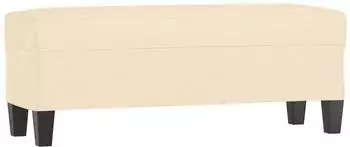 vidaXL Sitzbank Stoff Creme 100x35x41cm (349453)
