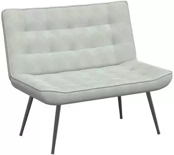 vidaXL Sitzbank Hellgrau 110x74x84cm Samt
