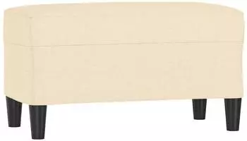 vidaXL Sitzbank Stoff Creme 70x35x41cm (349385)