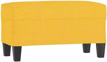 vidaXL Sitzbank Hellgelb 70x35x41cm Stoff (349436)